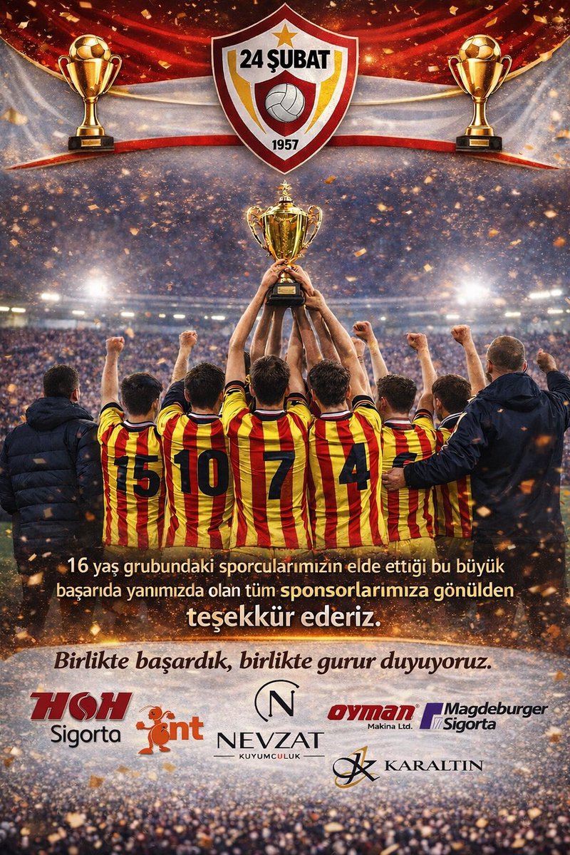 Tebrikler Takım 💛❤️
