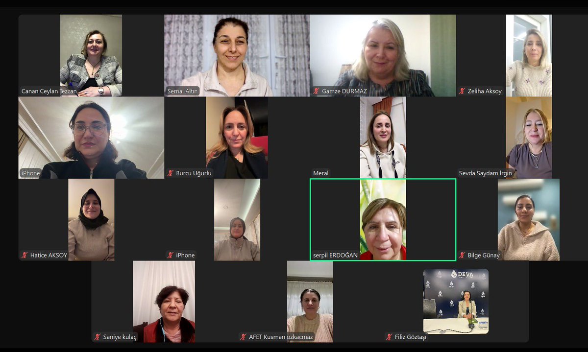 Genel başkan yardımcımız Zeynep Sudan başkanlığında,genel merkez kadın çalışmaları başkan yardımcılarımızın katılımıyla istişare toplantımızı gerçekleştirdik.
🌱💦