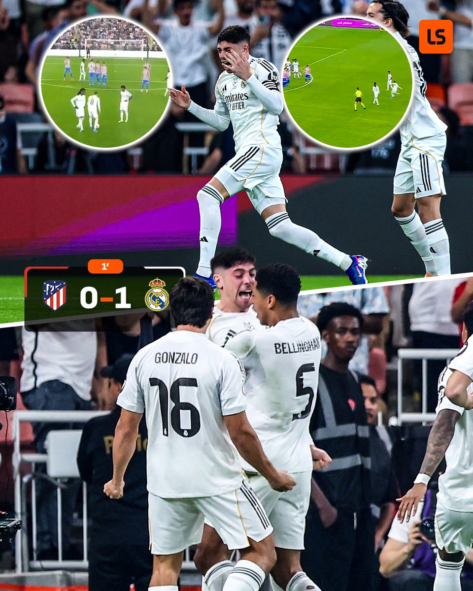 livescore's tweet image. Valverde really rifled it into the top corner from 𝙩𝙝𝙚𝙧𝙚 🤯🚀

One of the greatest goals of his career 😍