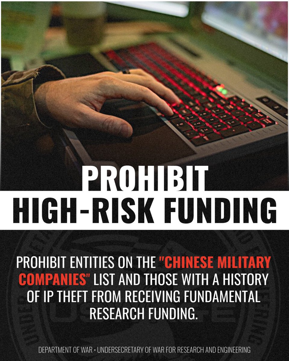 Department of War CTO tweet media