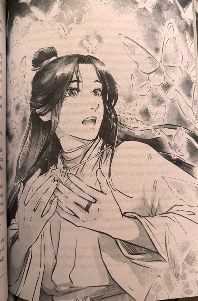 stoataloat's tweet image. hua cheng’s butterflies immediately swarming xie lian excitedly once they’re praised OHHHH 🫶🫶