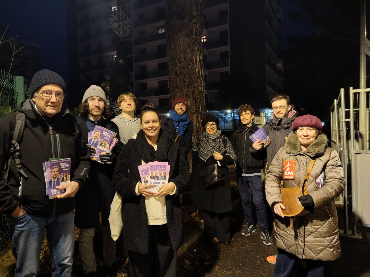 4ème porte-à-porte de la semaine, ce soir à #Rangueil pour les municipales 🔥

Plus aucun·e·s Toulousain·e·s ne sera pas inscrit sur les listes électorales 🚀