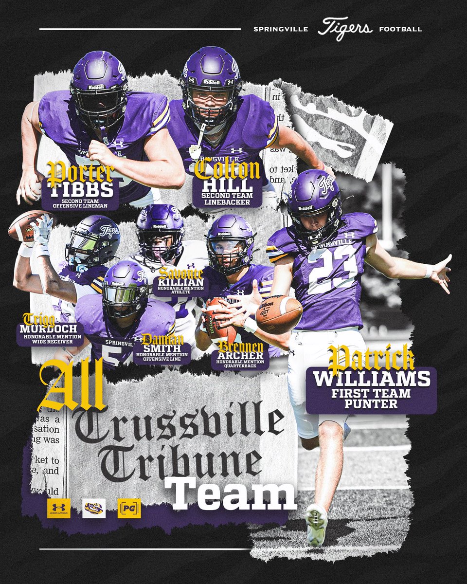 SpringvilleFB's tweet image. Congrats to our guys for being recognized on the @TribSportsLive All-Tribune Teams!