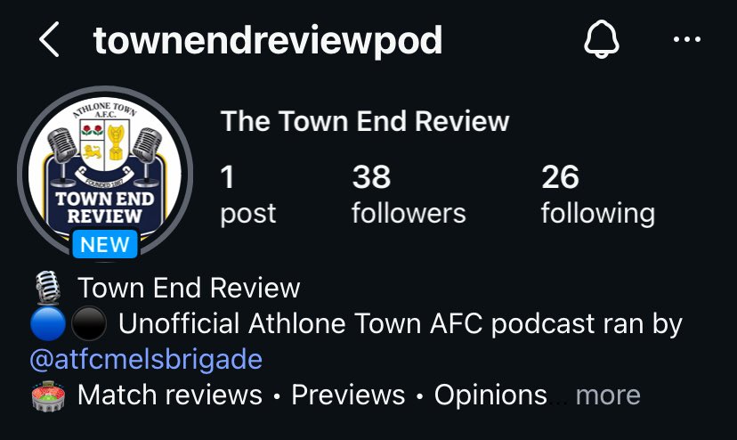 TheDHSC's tweet image. Give the lads a follow on instagram! New Athlone podcast for ye. Led by members of the DHSC and Mels Brigade. 💙🖤