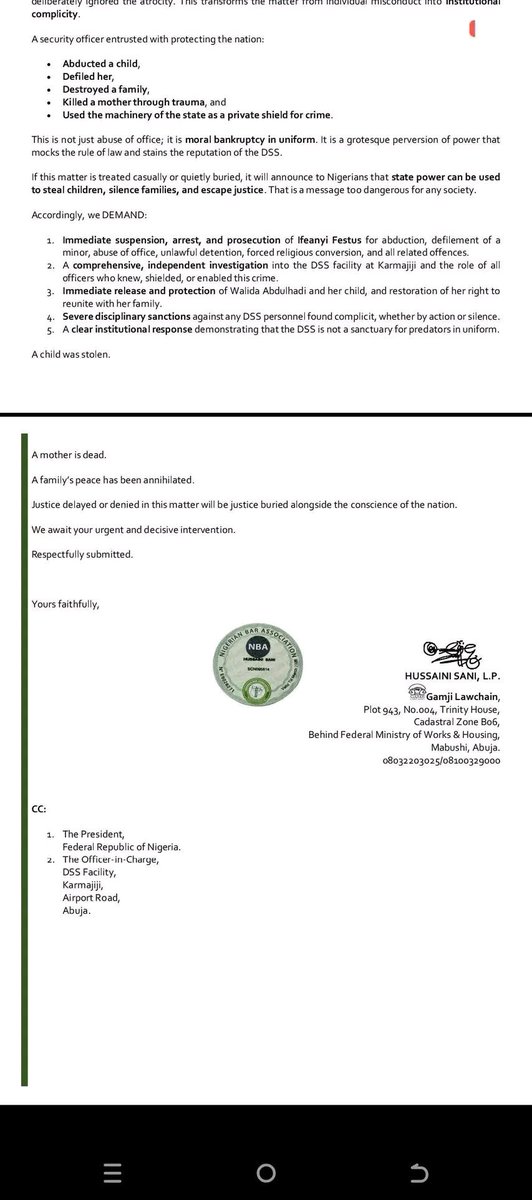 YusufAsunmogejo's tweet image. THE MEDIA HAS BEEN SILENT BUT WE WILL NOT
The silence from the media on this matter is actually scary but we will not keep quiet. Imagine searching for your 16-year-old daughter for two years only to find out she was living inside a DSS facility the whole time with a serving…