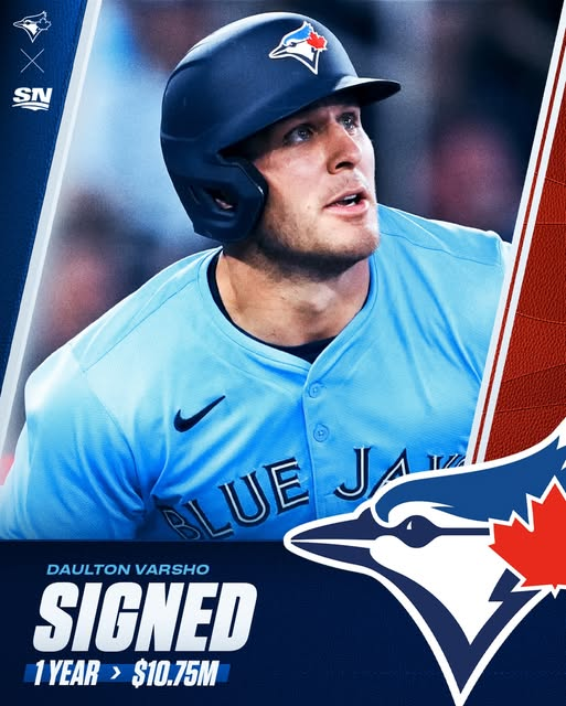 Another great signing to avoid arbs!!!  One-year, $10.75M deal with Daulton Varsho to avoid arbitration, per <a href="/bnicholsonsmith/">Ben Nicholson-Smith</a> <a href="/BirdWatchingGC/">Jay Bird Watching Podcast</a>