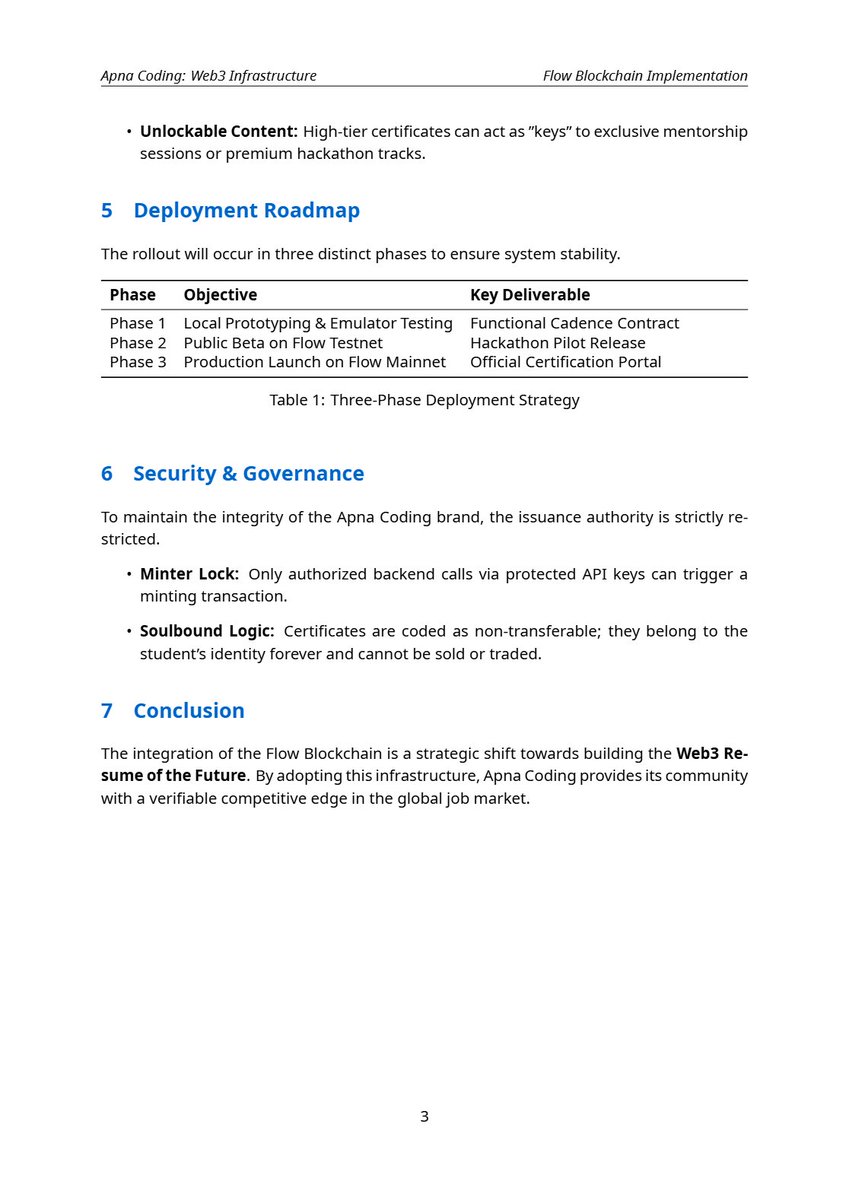 We’re experimenting with integrating <a href="/flow_blockchain/">Flow.com</a>  into <a href="/apna_coding/">Apna Coding</a>  for on-chain certificates.

This is still an early attempt — we’re learning as we build.
If it works, great. If it fails, we’ll understand why.
 really appreciate guidance from Flow devs &amp; Web3 builders