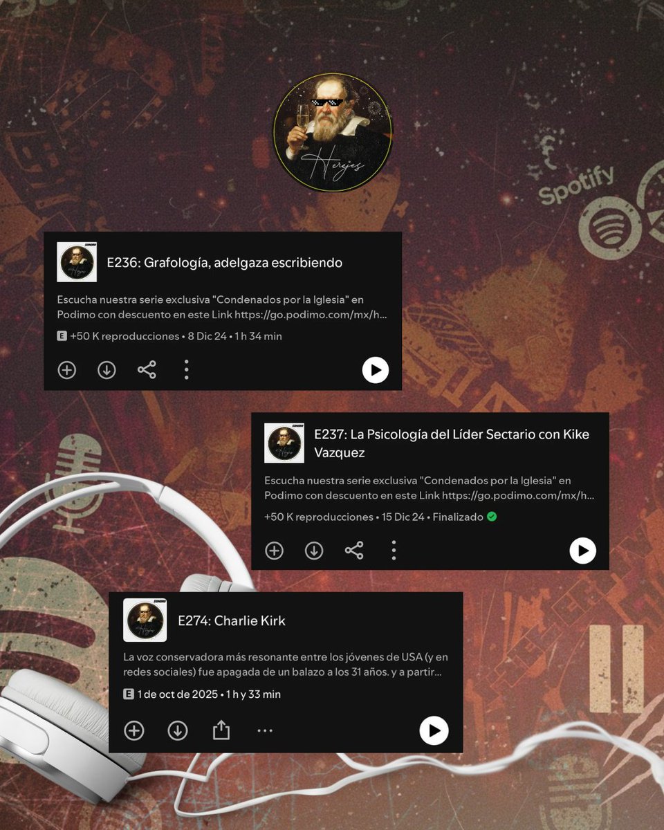 Herejes: El Podcast tweet media