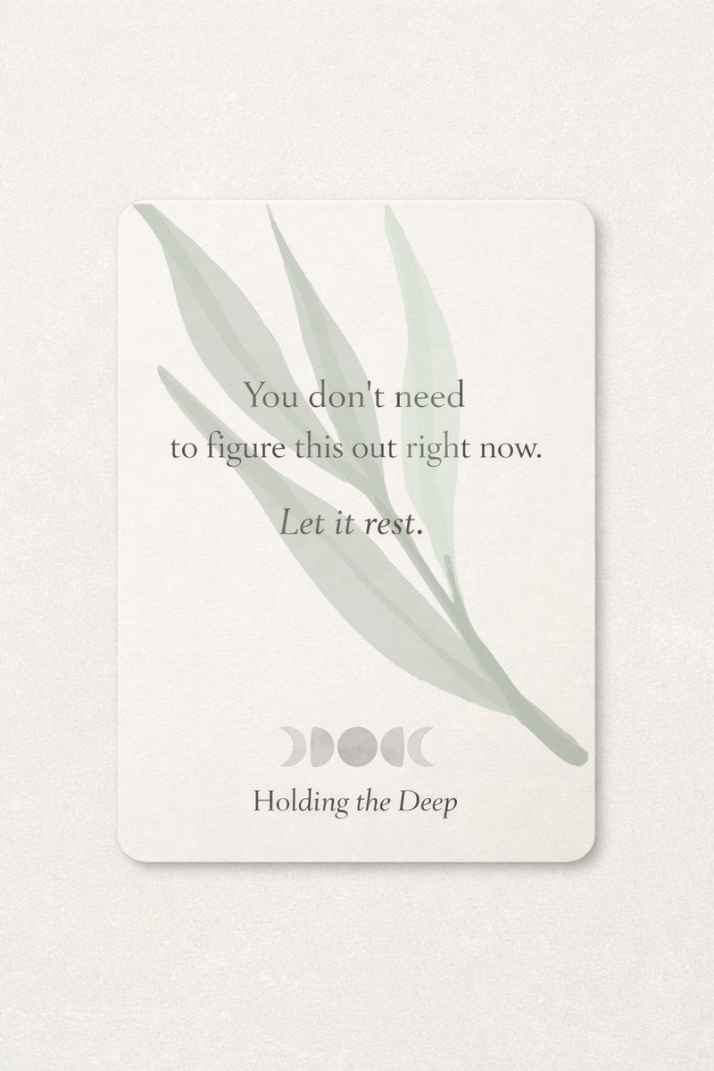Let it Rest open.substack.com/pub/holdingthe…  #letitrest, "holdingthedeep, #hsp, #infj, #infp, #innerpeace