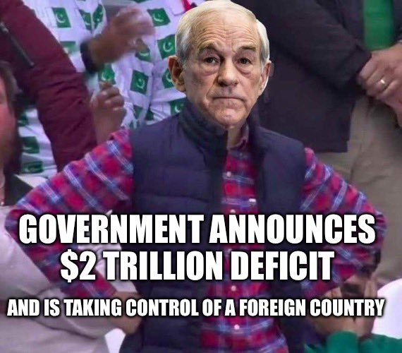 Gnome4308's tweet image. Ron Paul has seen this bullshit before and he’s still disappointed