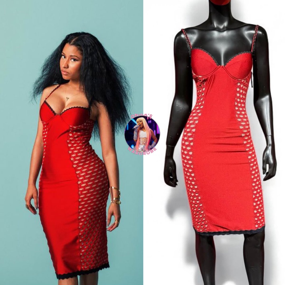 onikaswardrobe's tweet photo. @NICKIMINAJ x @thefader Magazine x Jean Paul Gaultier Elastic red Sleeveless dress, red, adorned with tricot fabric on the sides of the same color. Beige lining, black trimming trim on the neckline.

#nickiminaj
#thepinkprint
#fadermagazine
#fashion
#style
#jeanpaulgaultier https://t.co/N2dROfwmUD