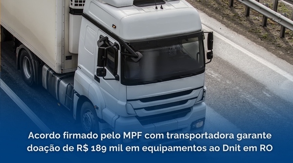 O MPF firmou um TAC com a empresa Athivalog Transporte para garantir o cumprimento das normas de tráfego e prevenir o excesso de carga nas rodovias federais de Rondônia. O acordo inclui a doação de R$ 189.249,83 ao Dnit no estado.

Notícia completa 👉 mpf.mp.br/ro/sala-de-imp…