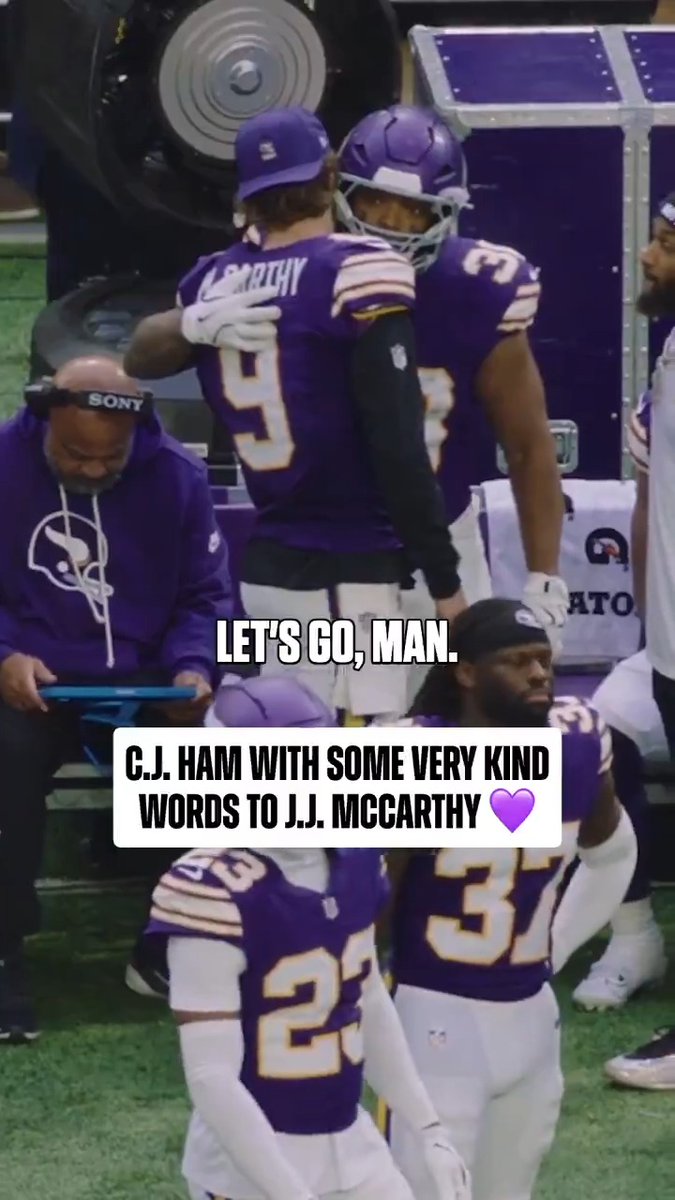 nothing but belief in his guy 🤞 (via @Vikings)