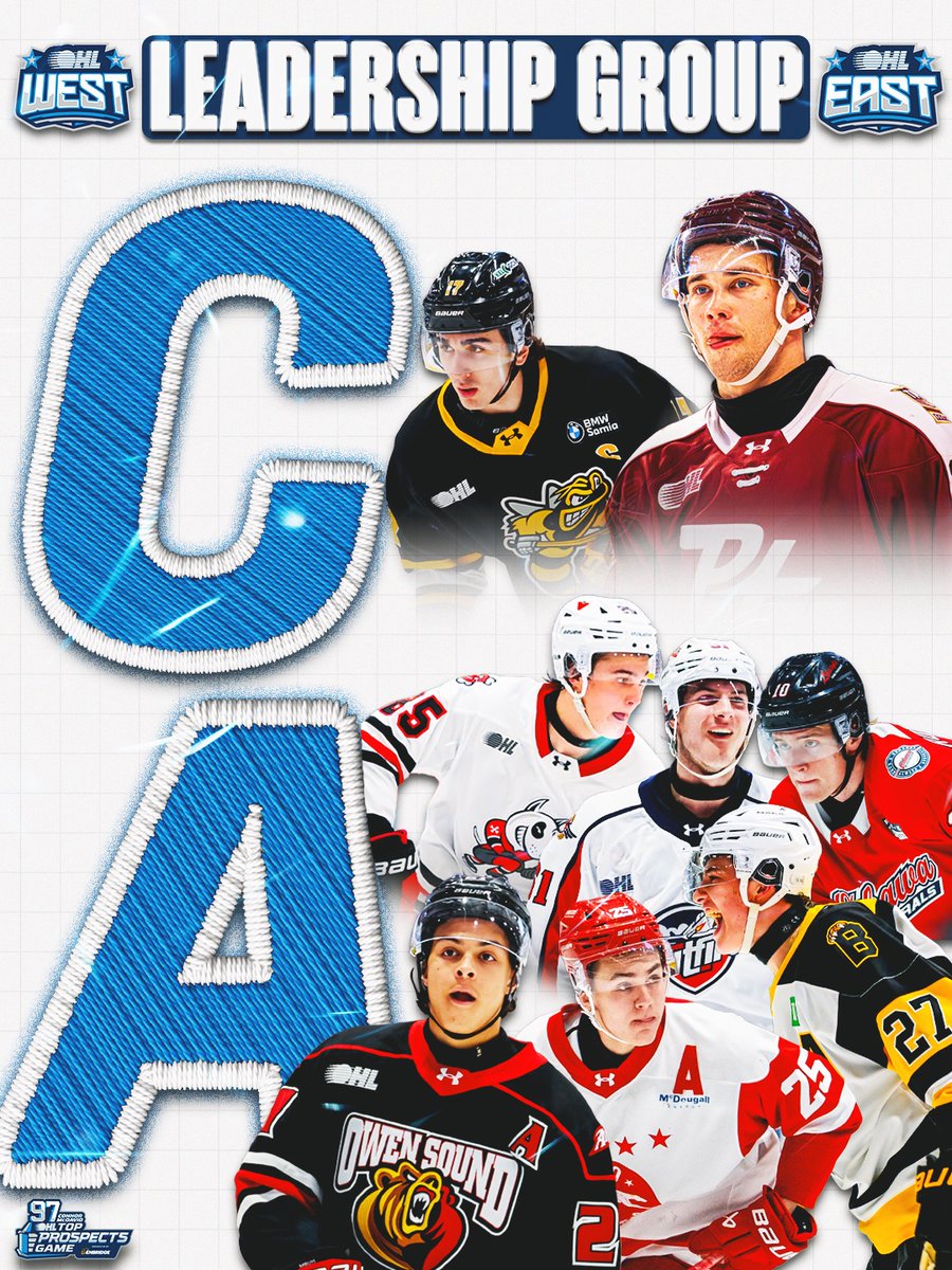 Rocking some letters next week!

The leadership group has been announced for the 2026 #OHLTopProspects Game presented by <a href="/enbridgegas/">Enbridge Gas</a> in Peterborough.

DETAILS 🗞️: tinyurl.com/4hfr7ey9

#NHLDraft | <a href="/FloHockey/">FloHockey</a>
