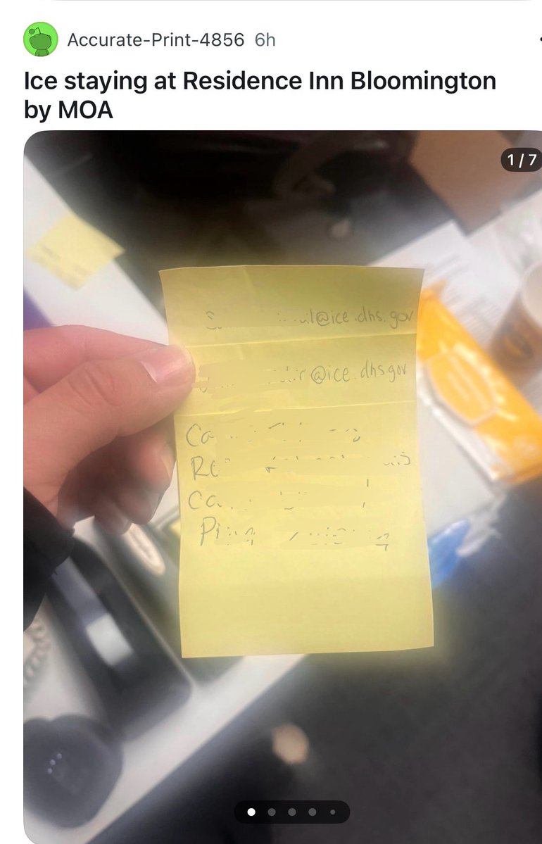 BillMelugin_'s tweet image. BREAKING: An independently owned Marriott hotel in Bloomington, MN confirms to @FoxNews they have ID'd &amp;amp; fired an employee who doxxed ICE agents by leaking their names, emails, and surveillance images of them as they checked in at the front desk. The images appeared in an…