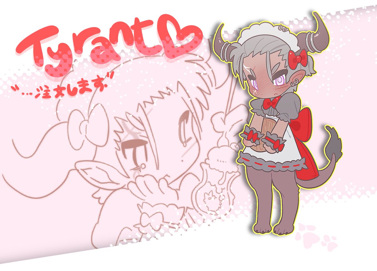 chsan0870's tweet image. 내 취미가 트친들한테 메이드복 타ㅇㅇㅇ 그려서 피토하게 하는거임