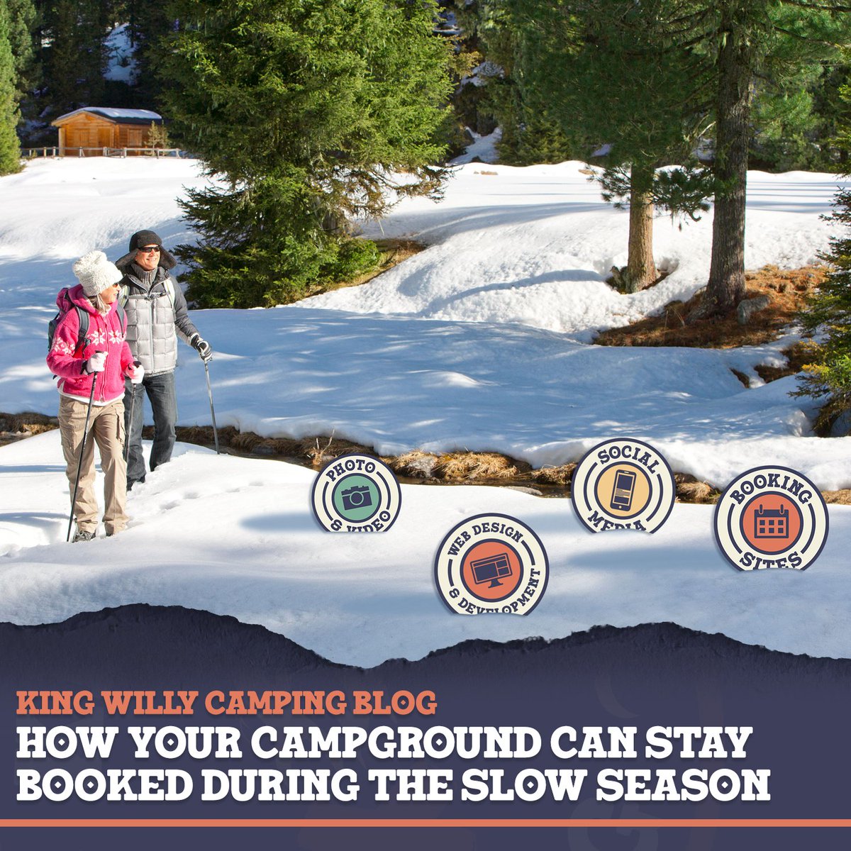 KW_Camping's tweet photo. Winter doesn’t have to mean empty campsites or a long pause in revenue. Check out our new blog on increasing winter revenue! 

https://t.co/cZyddCDm7V

#Kingwillycamping #camping #campgroundmarketing #custommarketing #campground #googlepartner #googleads #campingblog https://t.co/t6rD05cSZC