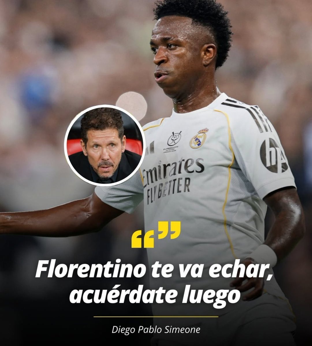 Honor a Simeone por vacilar a Vinicius