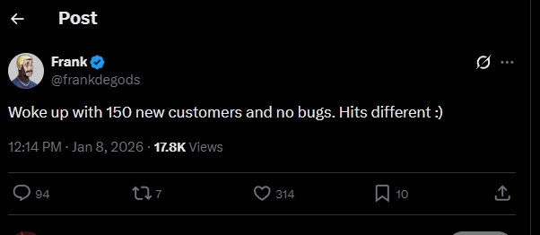 MissionGains's tweet image. Frankdegods woke up excited over making $750, his downfall after rugging over 50M on multiple projects throughout the years is insane