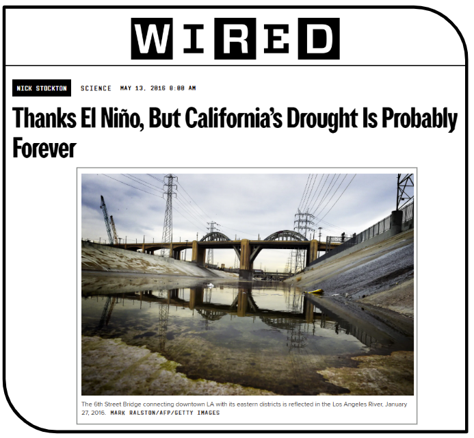 ChrisMartzWX's tweet image. Ten years ago, climate experts stated that California's drought would last a century, maybe even forever.

Today, the entire state is drought-free. Not even a patch is abnormally dry. And, the major reservoirs are averaging 131.4% of normal.

So much for that botched forecast.