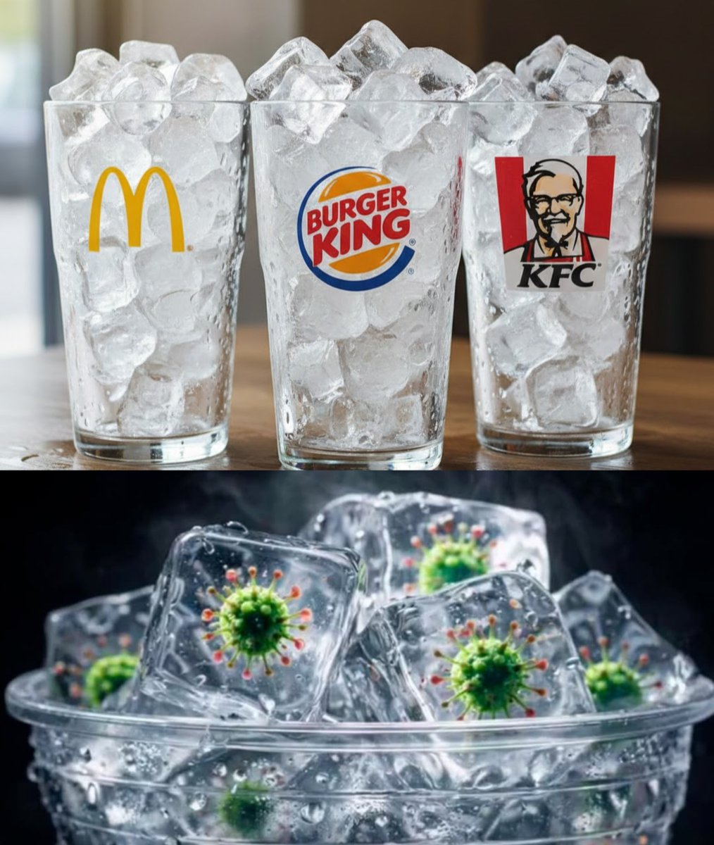 mymixtapez's tweet image. A BBC investigation revealed Over 50% of ice samples at McDonald’s, Burger King, and KFC contained alarming levels of fecal bacteria, which can carry a number of diseases 😳🧊🦠