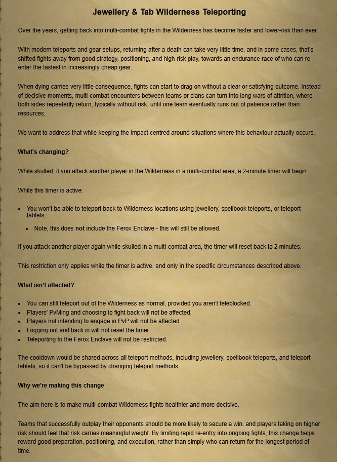JAGEX JUST NERFED ALL OF @ANTIROT AND THEIR MEMBERS ARE SEETHING! 😡

AFTER YEARS OF RUNNING AND MEATSHIELDING FOR THEIR ALLIES (AND FOR SOME, TAKING IT OUT OF GAME) INSTEAD OF FIGHTING, THEY ARE NOW PENALIZED FOR BEING UNABLE TO FIGHT BACK! 🤣

GOOD CHANGES, KEEP THEM COMING! 👍🏿