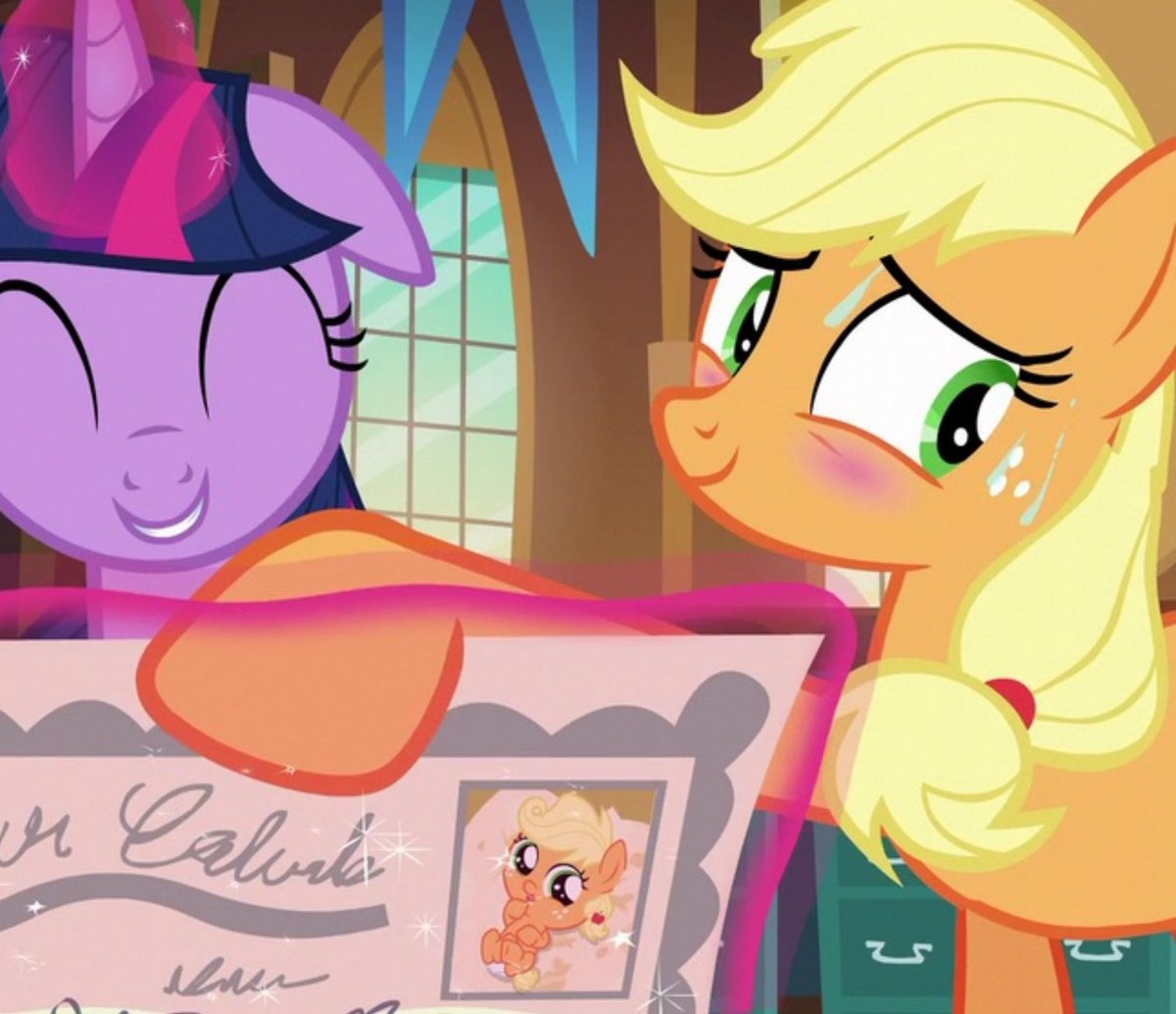 CapLP7800's tweet image. Flustered Applejack is best Applejack.