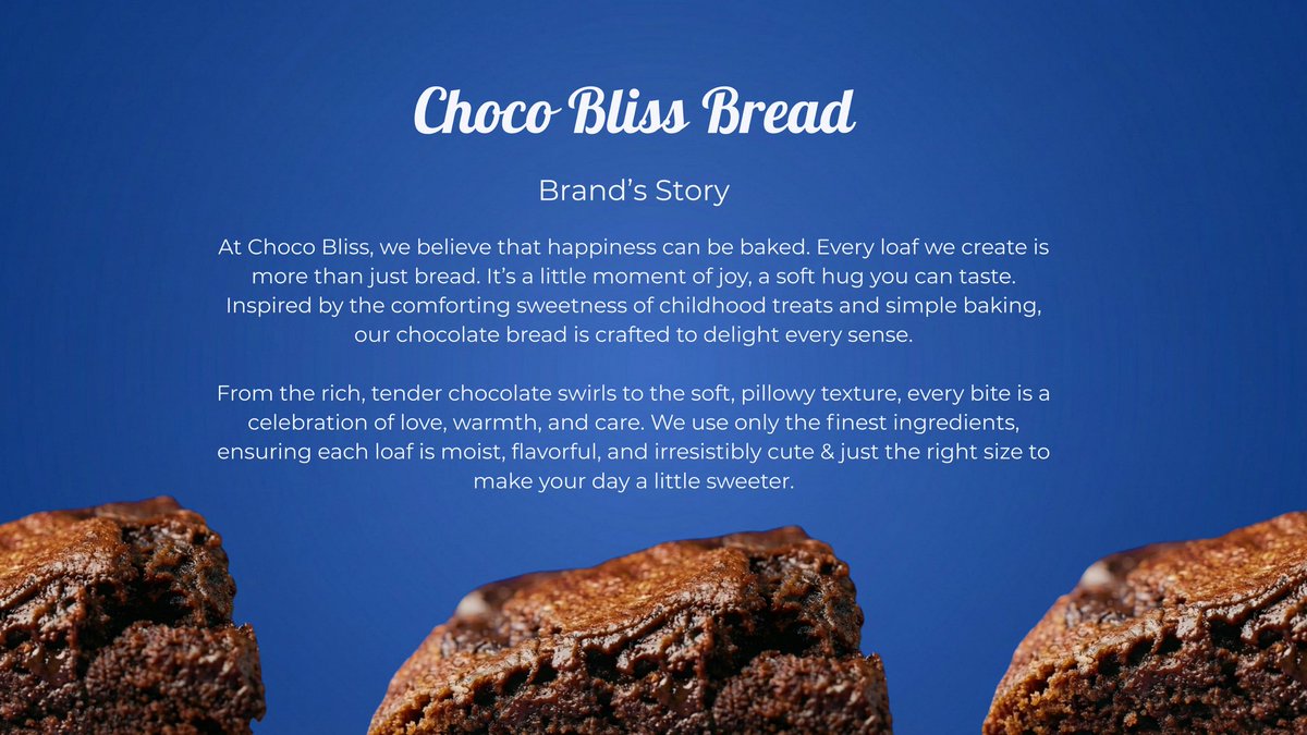 AirendeIsaac's tweet image. Worked on a new project called “Choco bliss bread’ 

One of the fastest projects I’ve done. 

Sweet &amp;amp; Comforting.

Choco Bliss Bread, baked to comfort your taste buds. 

Kindly let me know what you think in the comments below. 👇 

#branding #bakery #chocolate #behance #bread