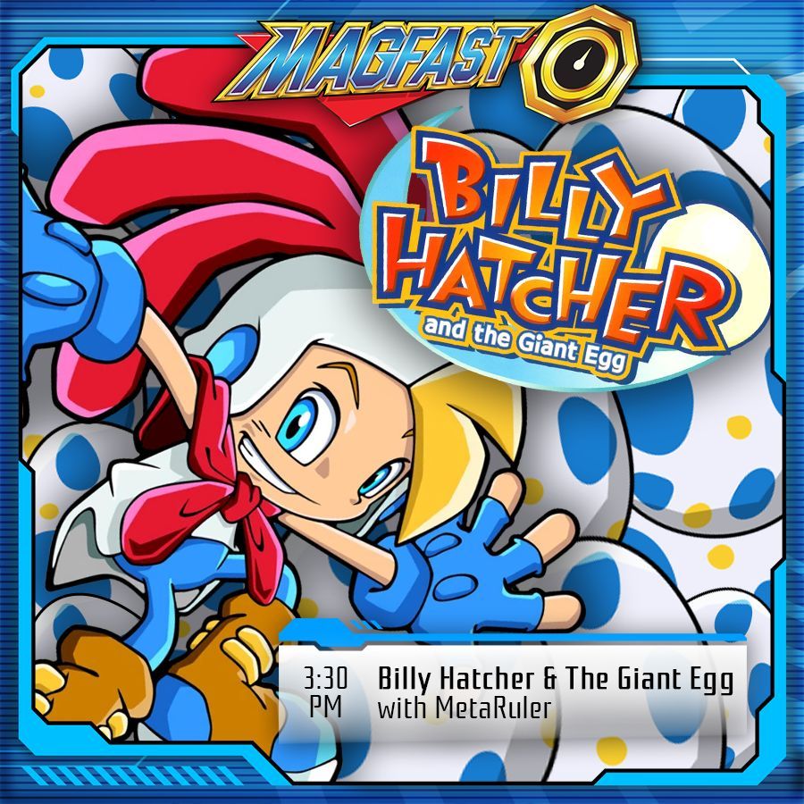 Eggs? Eggs. EGGS!

Billy Hatcher and the GIANT EGG (toss?) with @MetaRuler right now at twitch.tv/magfast/