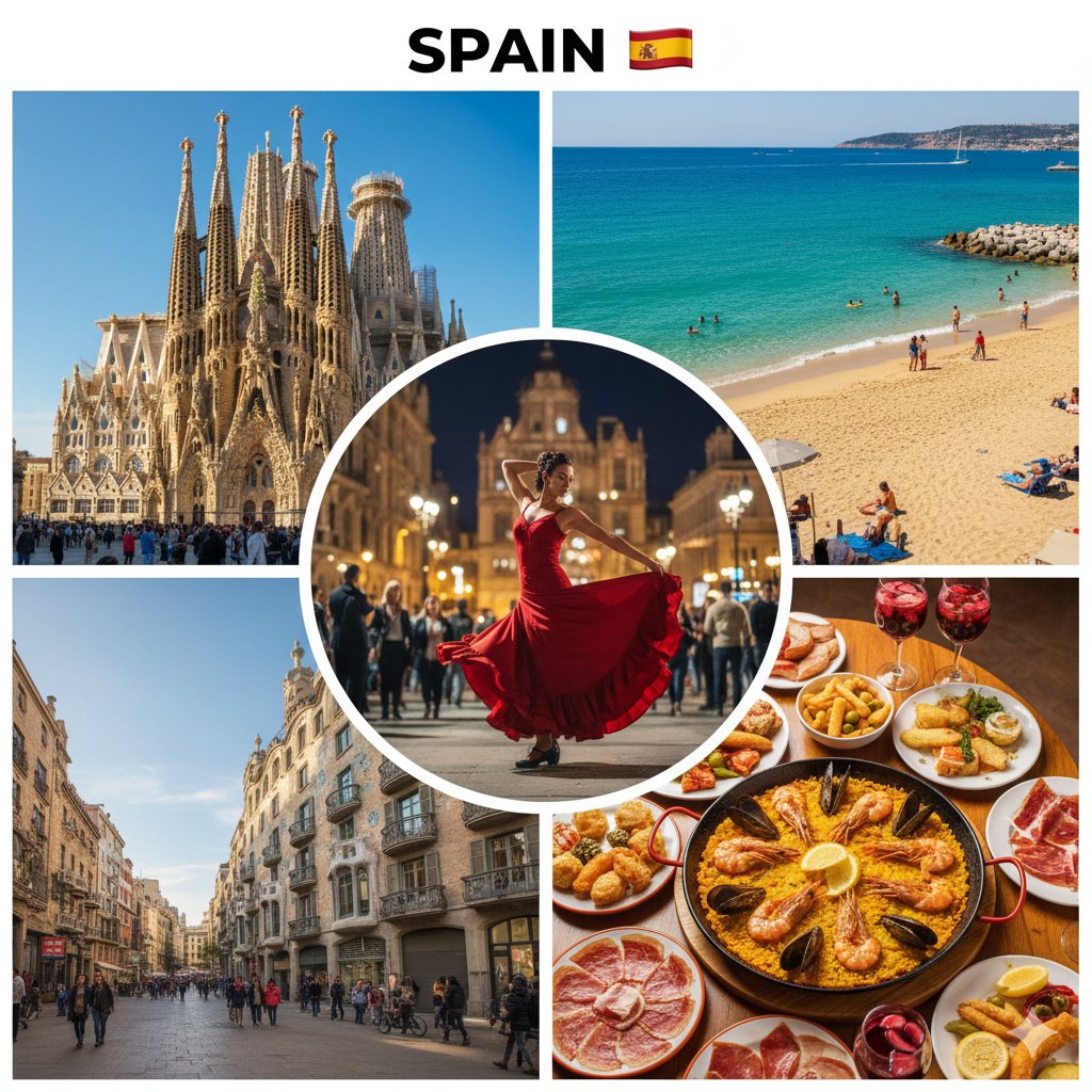 Irina_Osikova's tweet image. 📌 Spain — the land of sun, passion, and freedom
Flamenco, paella, Gaudí, the Alhambra, and relaxing siestas. Museums, the opera Carmen,and bustling markets. Live brightly, smile widely, and savor every moment.🌞💃🎨✨️
#Spain #Travel #Airin🌙 #Smile  #HappyNewYear2026  #Super