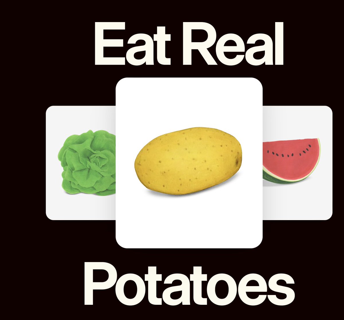 We’re so far from food that it needed graphics