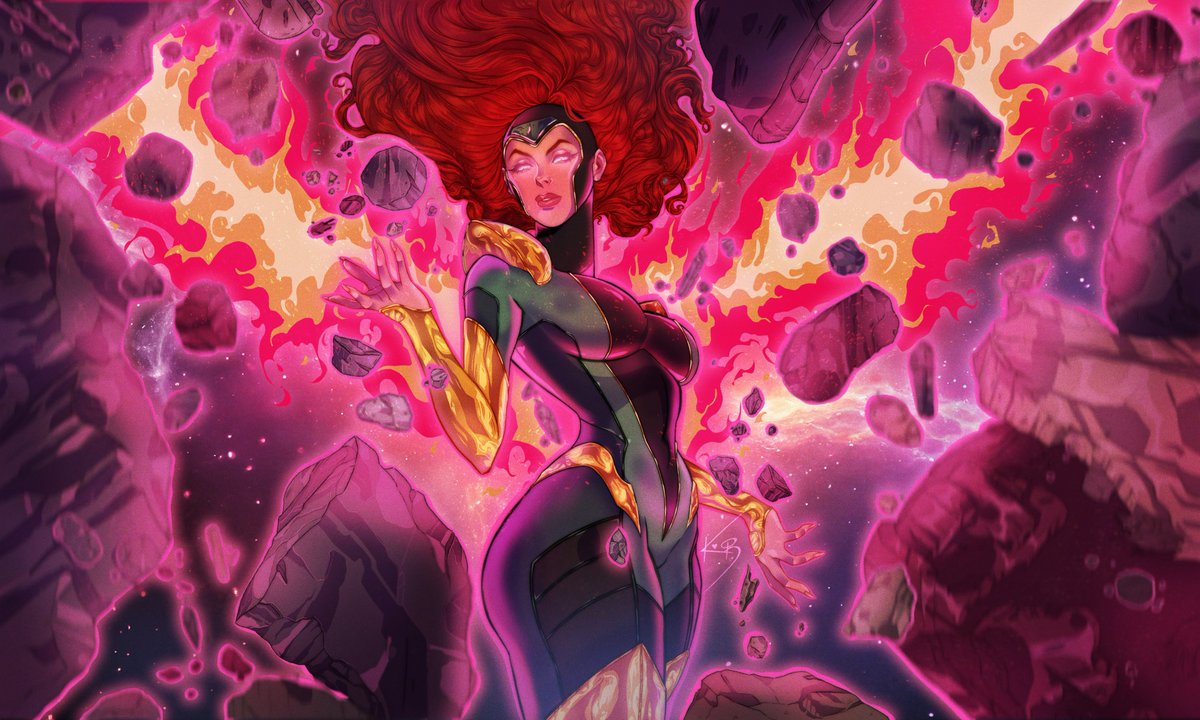 KattNippxo's tweet image. Thread/Look back at all my Jean art. 💖 #JeanGrey