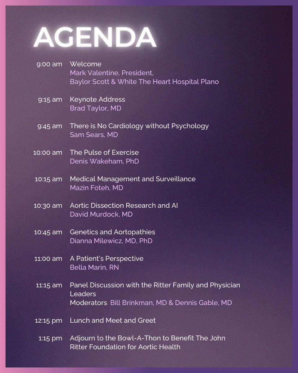 TheFACET_'s tweet photo. Dallas Aorta is just around the corner! A program benefitting The John Ritter Foundation for Aortic Health that discusses the etiology, genetics, and identification of aortic aneurysms.
.
Register for the CME event here: https://t.co/vfCBS9J770
.
#FACET #JohnRitter #DallasAorta https://t.co/QuSX3J9F1f