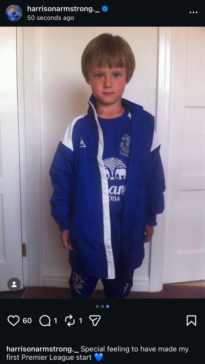 📱Harrison Armstrong’s latest Instagram post💙