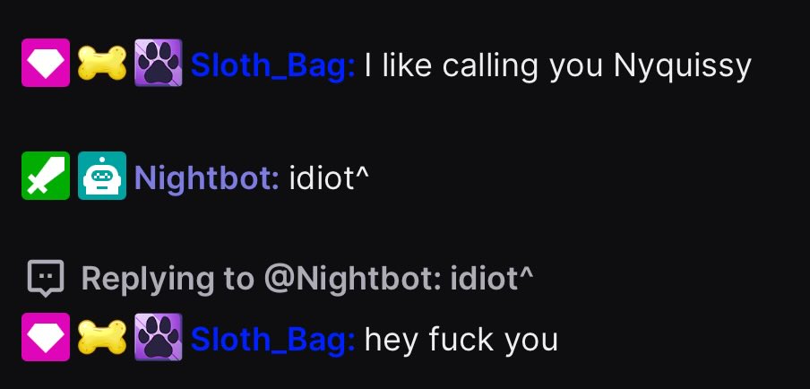 Wow, <a href="/iiNyquist/">iNyquist</a>’s Nightbot is an asshole