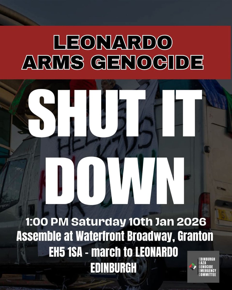 Saturday 10 January, Edinburgh
#StopArmingIsrael