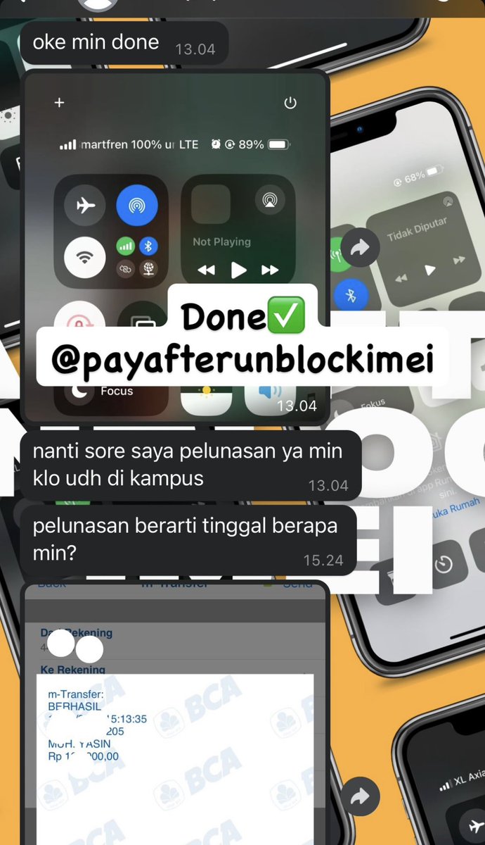 PAUIIMEI's tweet image. open gais jasa unblock unlock imei amanah bergaransi bukan unlock imei abal” ya gais
wa me👌
wa.me/+6289525392822