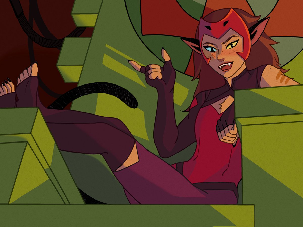 veiled_marni's tweet image. Heyyy Hordak... 😼
#sherafanart #catra