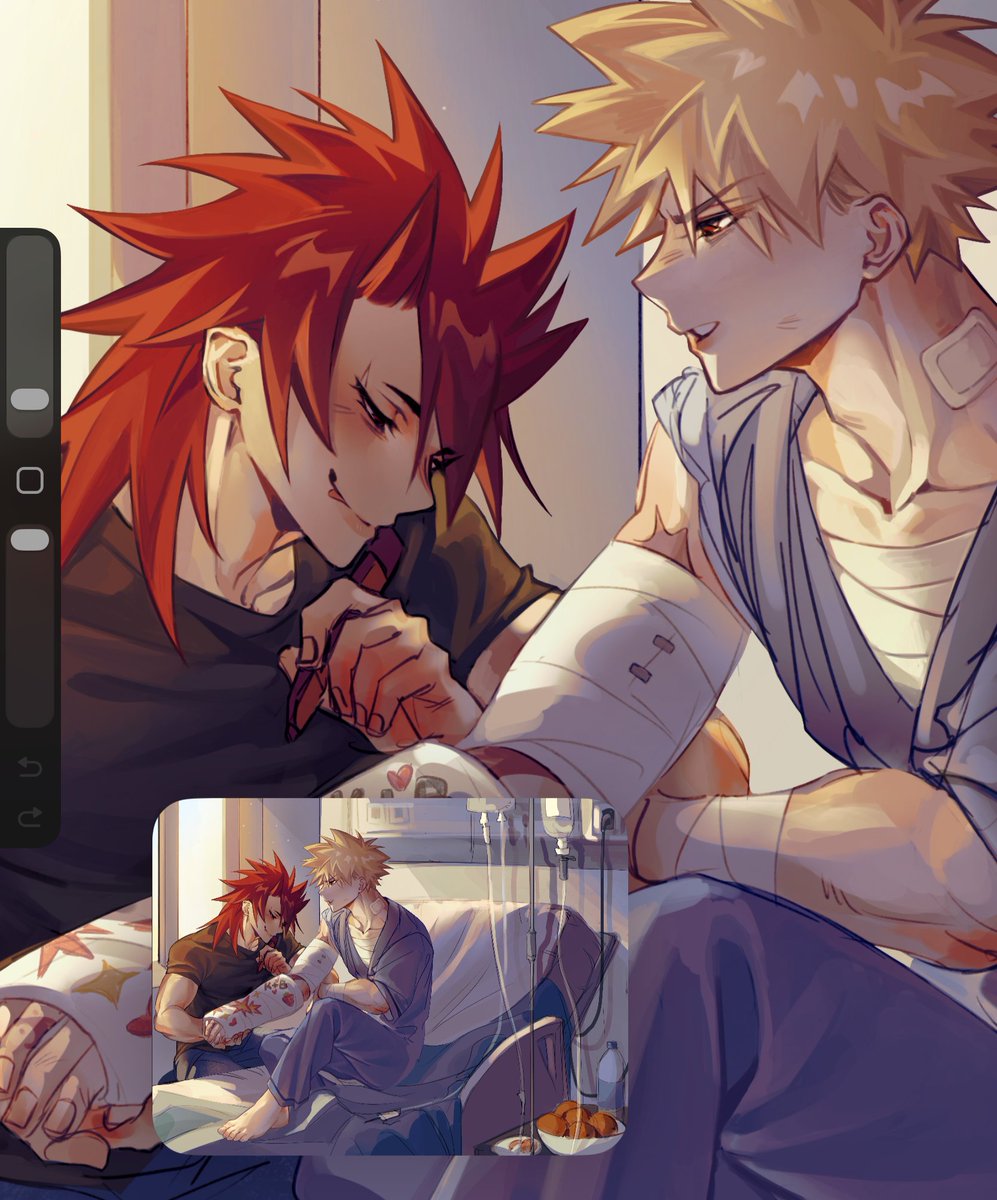 tobionart's tweet image. im.. on my way.... 😔😔 i'd delete it later just want to share some process with uall #kiribaku #krbk