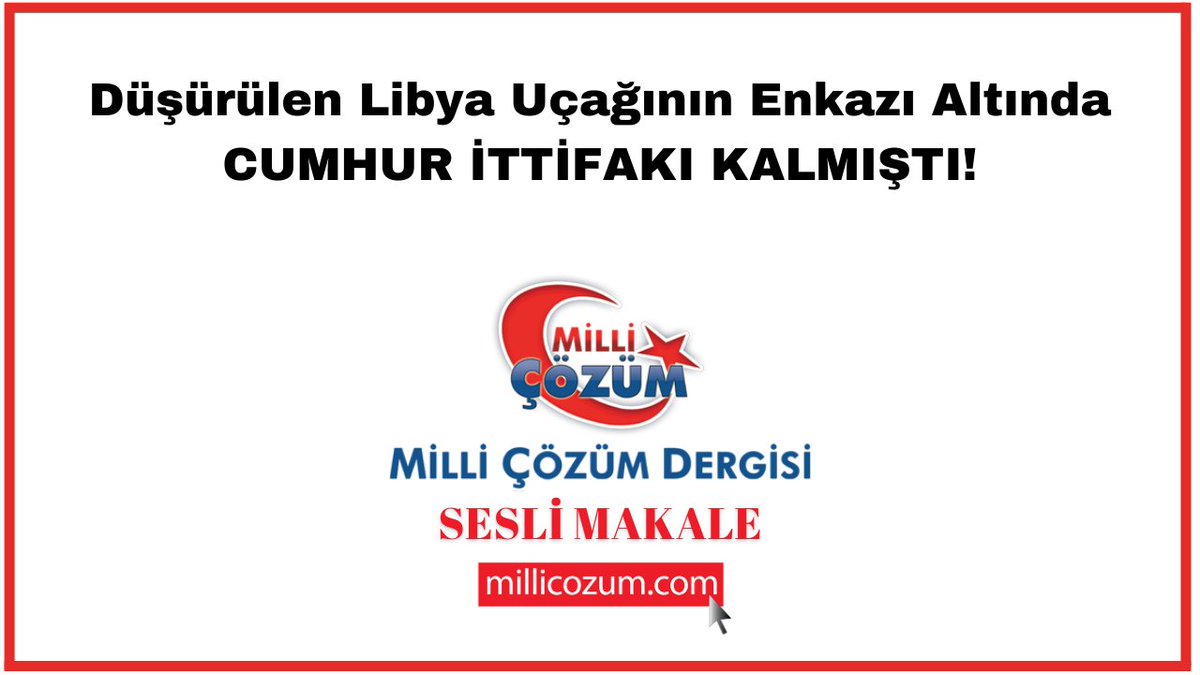 Düşürülen Libya Uçağının Enkazı Altında Cumhur İttifakı Kalmıştı! @dailymotion - dai.ly/x9xdfom