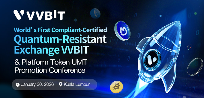 VVBIT_Exchange's tweet photo. On January 30, 2026, World’s First Compliant-Certified Quantum-Resistant Exchange VVBIT &amp; Platform Token UMT Promotion Conference in Kuala Lumpur, Malaysia.#UQB #UTON #quantum #Web3 https://t.co/FfEFsan3FZ