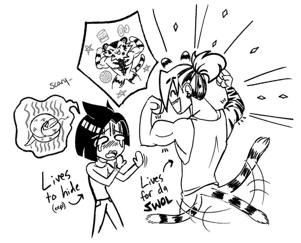Bad_D_Bromaah's tweet photo. A tiger attempts to mingle with a snek

(Spoiler: he failed) https://t.co/bHDcX7D5ji
