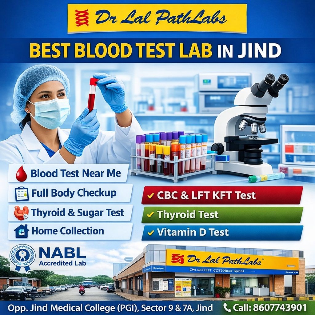 JindCc's tweet image. 🔬 Best Blood Test Lab Near Me in Jind – Dr Lal PathLabs Jind
Searching for a blood test near me, diagnostic centre near me, or best pathology lab in Jind?
oad, Jind, Haryana – 126102
#BloodTestNearMe
#BloodTestJind
#BestLabInJind
#DiagnosticCentreNearMe
#PathologyLabNearMe