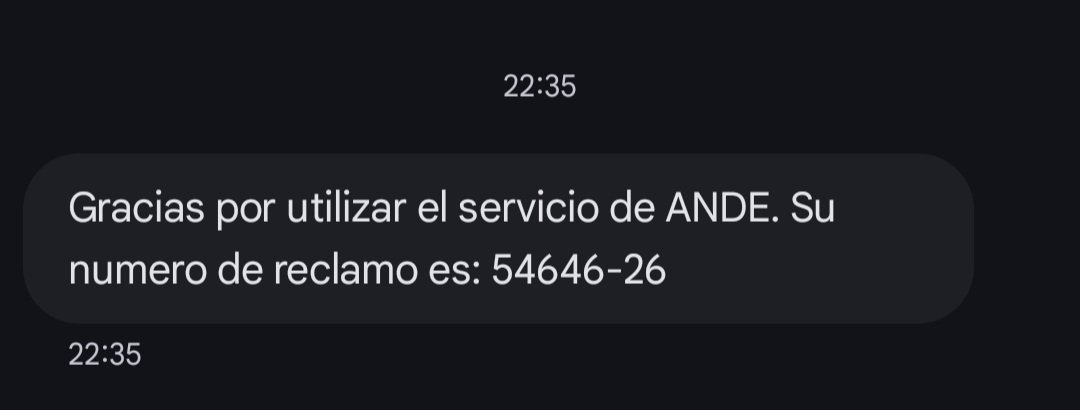juankbarriosf's tweet photo. @ANDEOficial @FelixSosaPy Pueden verificar cual es el problema de una fase barrio el  progreso Ypane Centro
Desde ayer no contamos con una fase hoy a la mañana vino  ahora de vuelta sin luz media casa https://t.co/8D3OrVdrv4