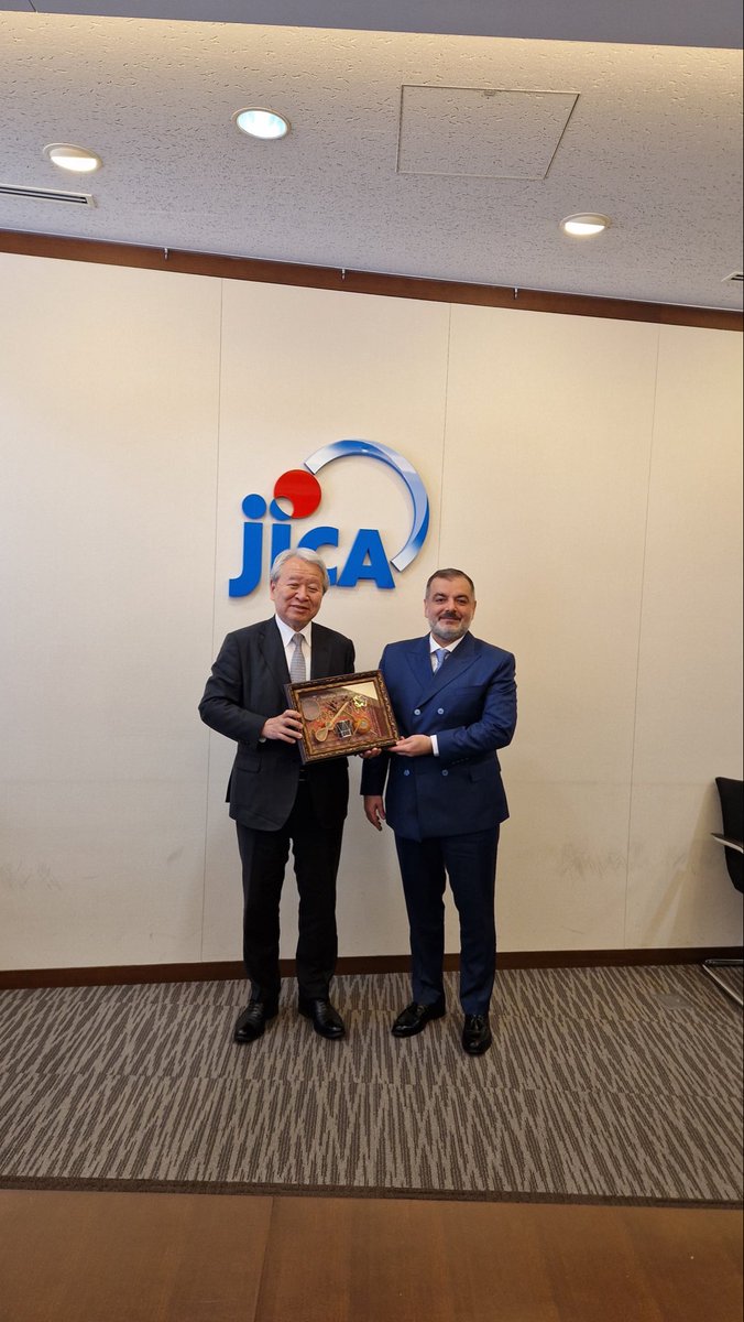 FaridTalibovMFA's tweet image. Great pleasure to meet Mr.Tanaka Akihiko, President of #JICA, Priority issues of bilateral cooperation were discussed during the meeting.