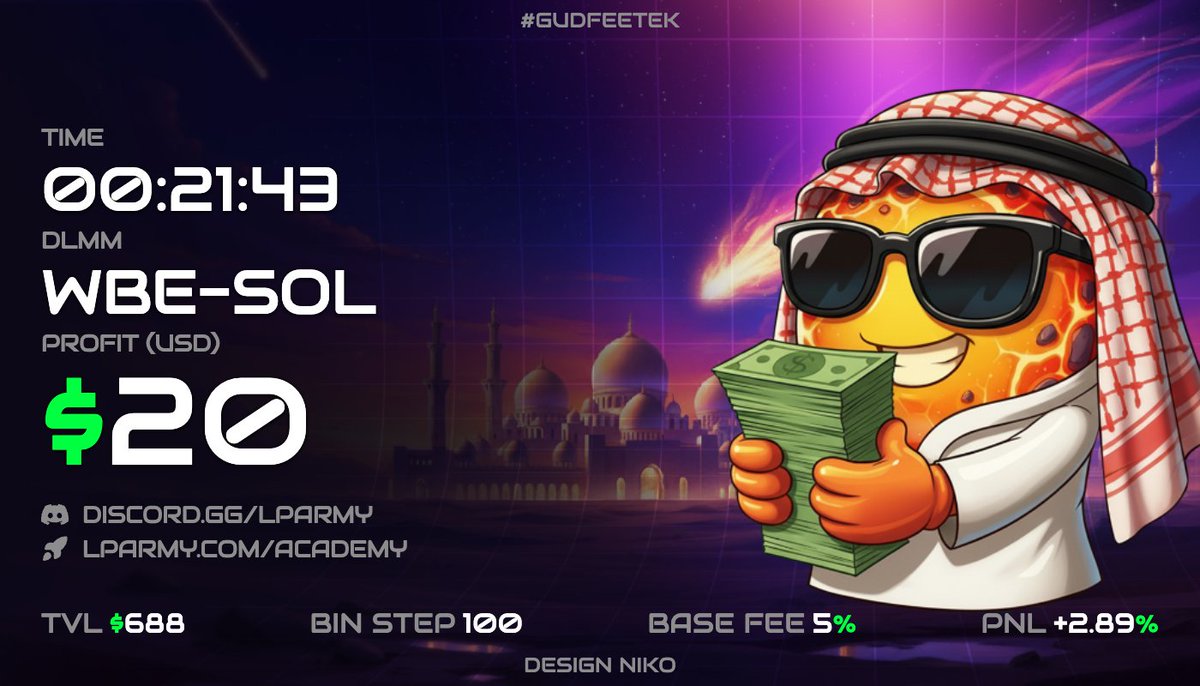 Some PnLs from yesterday DLMM. Both rugged but we printed on both. #OPOM #GudFeeTek <a href="/MeteoraAG/">Meteora</a>