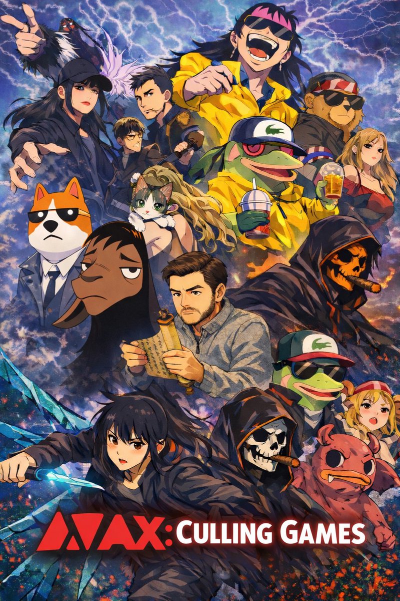 The $AVAX Culling Games:

- Anyone who wants to enter can enter.

- For a period of 72 hours, anyone can connect their twitter account and mint their NFT

- Your NFT will be based on your Twitter name and PFP and roll random stats: STR (Damage), AGI (Crit Chance), INT (Hit