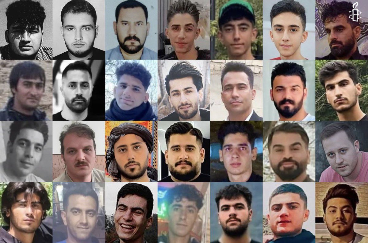 OliLondonTV's tweet image. These are the faces of Iranians killed by the Iranian regime. 

They took to the streets to call for democracy and freedom for their fellow people. 

They were shot dead.