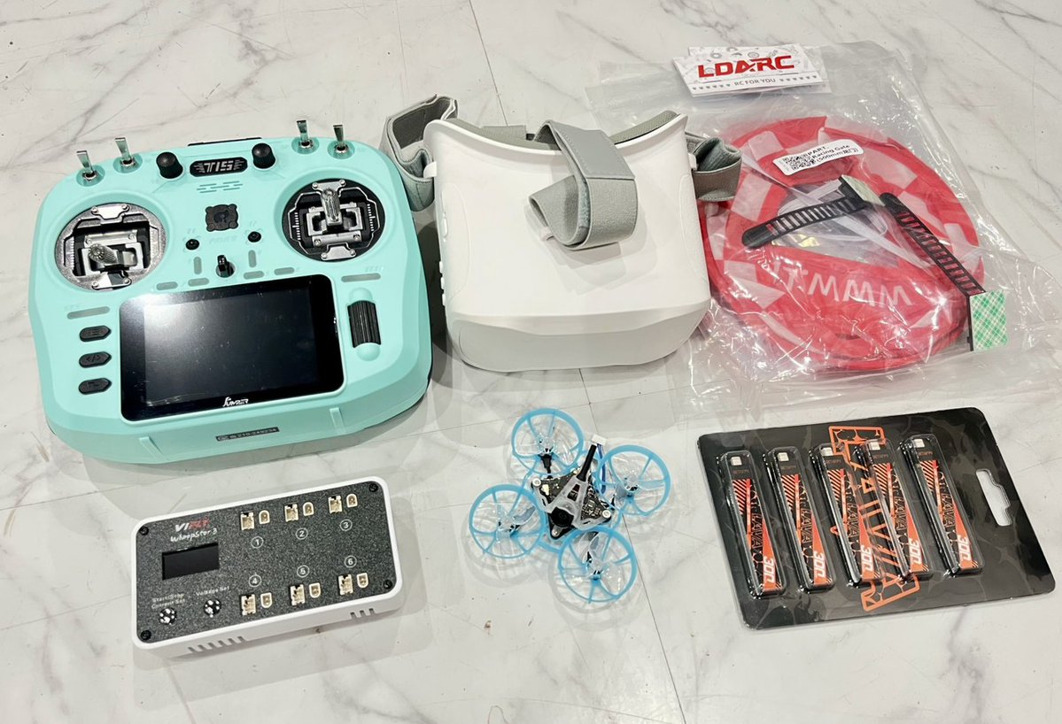 Air65 FPVレース入門ドローンセット
調整完了(*´ω｀)
機体はAir65 5in1 Racingなので
アングル　最大角度45度
スロットル　最大70％
18日けいはんなKICKで納品
あとは飛び見ながら調整します