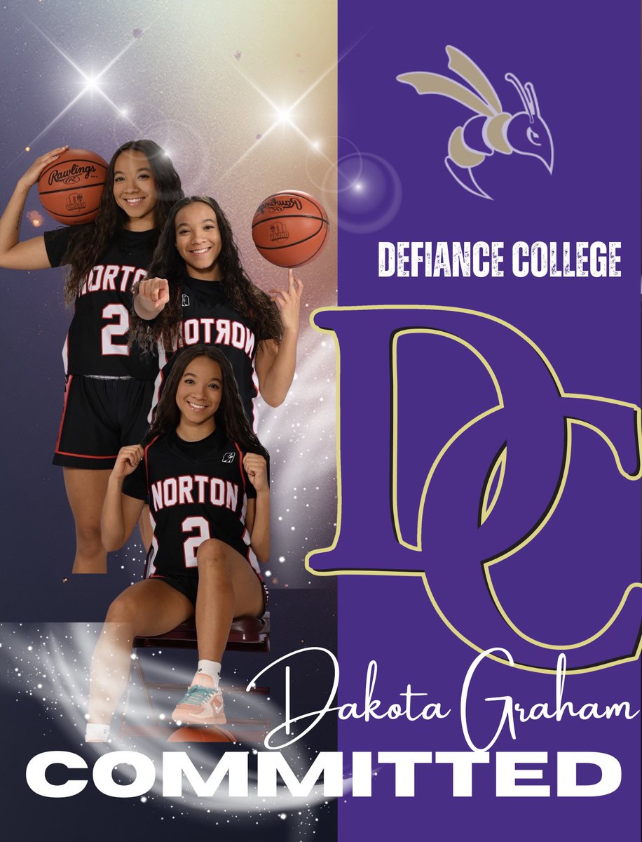 Thankful for everyone who played a role in helping me reach this moment. Thank you to my coaches for believing in me. Thank you to my family for all the sacrifices and support. Lastly thank you to Coach Peay and Coach styles. <a href="/DefiCollegeWBB/">Defiance College Women's Basketball</a> <a href="/NORTONPRIDE/">norton women’s basketball</a> <a href="/TrendsettersGbb/">Trendsetters Basketball Academy💜</a>